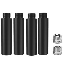 Accessoires 4pcs Mic Stand Extension Tube 5/8inch Femelle à 5/8 pouces mâle de microphone d'extension pour les supports de bureau