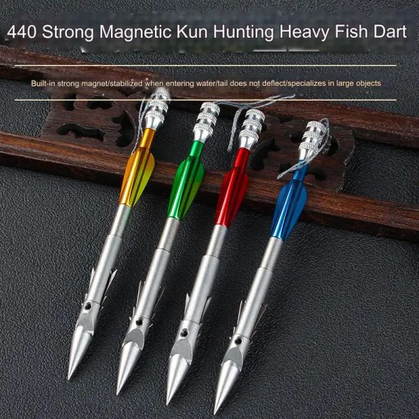 Accessoires 5 / 10pcs Archerie arc à l'arc Slingshot Arrow en acier inoxydable Broadheads Theads de flèche 26 / 30G Dartes de pêche de chasse 4 Couleur pour choisir