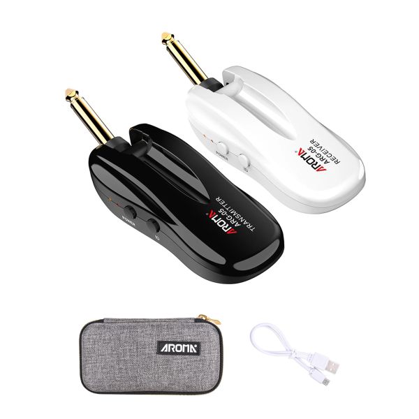 Accessoires Transmission audio du système sans fil de guitare 5.8 GHz avec une batterie rechargeable intégrée de récepteur 5,8 g pour la basse