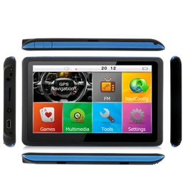 Accessoires 5 pouces écran tactile voiture GPS Navigation Bluetooth AVIN FM 800MHZ 8GB véhicule camion SAT NAV 2023 cartes