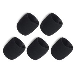 Accessoires 5 PCS Zwart binnenschuimspons Windschermens Microfoons voor Shure Beta 87A, Beta 87C, SM87A, SM86 en KSM9 -microfoon