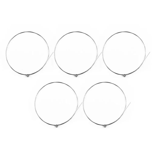 Accessoires 5 PCS Strings de guitare Single Plain Steel Serveau 1er E Acoustic Bass Gauges .012 Musical Instrument Perfect Remplaquements argentés