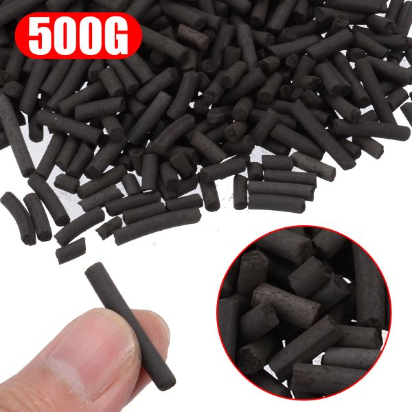 Accesorios 500g carbón activado carbón activado para acuario pecera purificación de agua filtro pellets suministros