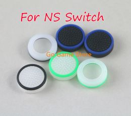 Accesorios 500 piezas para el interruptor NS Luminoso Silicona Tapa del pulgar de goma para el interruptor NS Controlador Joystick Gips