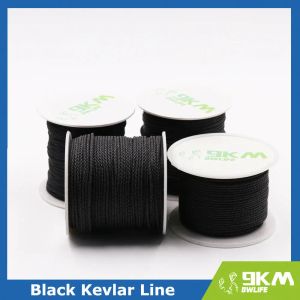 Accessoires 50lbs2000lbs Black Kevlar Ligne de pêche tressée Ligne d'assistance à la traction haute corde tactique Corde