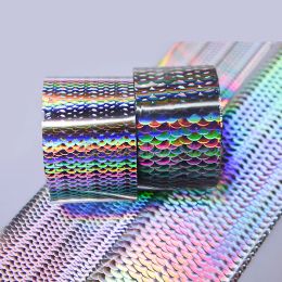 Accessoires 50m visschaaloverdracht Folies Hot Stamping Holografische folie voor vissen Lure DIY Visschaal Materiaal Laserfolie