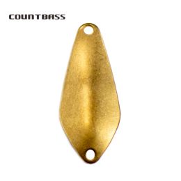 Accessoires 50 stks Brass Salmon Fishing Lepel Spoon Sp013 2.4G (3/32oz), Bass Pike Lure Baits Ongeverfd