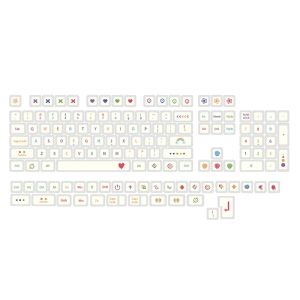 Accesorios 53CC 137 Teclas PBT Capas XDA Dye Dye Sub Personalizado Crayón Teclado para el teclado mecánico del interruptor MX Cherry