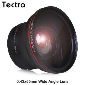 Accessoires 55 mm 0,43x Professionele HD Wide Holen Lens met RO -gedeelte voor Nikon D3400 D5600 voor Sony Alpha -camera's