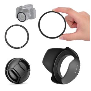 Accessoires 58 mm UV Filter Lens Hood Cap Adapter Ring voor Canon PowerShot SX540 SX530 SX520 HS CAMERA