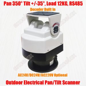 Accessoires 5 kg Charge RS485 Motor Pan Scanner d'inclinaison Decoder extérieur PTZ Prise en charge verticale horizontale pour la lumière de l'antenne de la caméra CCTV