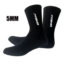 Accessoires 5 mm Boots de plongée néoprène chaussettes de natation adultes chaussettes de plage non galets hommes et femmes sports nautiques de surf