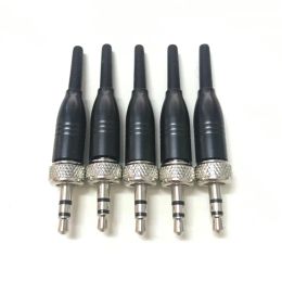 Accessoires 5x 3,5 mm Stereo schroefvergrendeling Connector voor Pro Sennheiser EW100 EW300 EW500 G1 G2 3 Sony Saramonic Microfoon Reserve -plugadapter