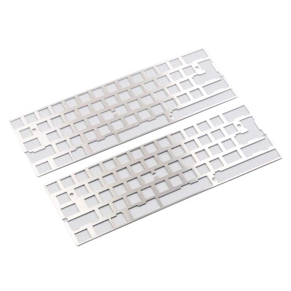 Accessoires 60% 61 64 Plaque en acier inoxydable de disposition Type A ou B pour le clavier mécanique bricolage Fit DZ60 GH60 XD60 PCB