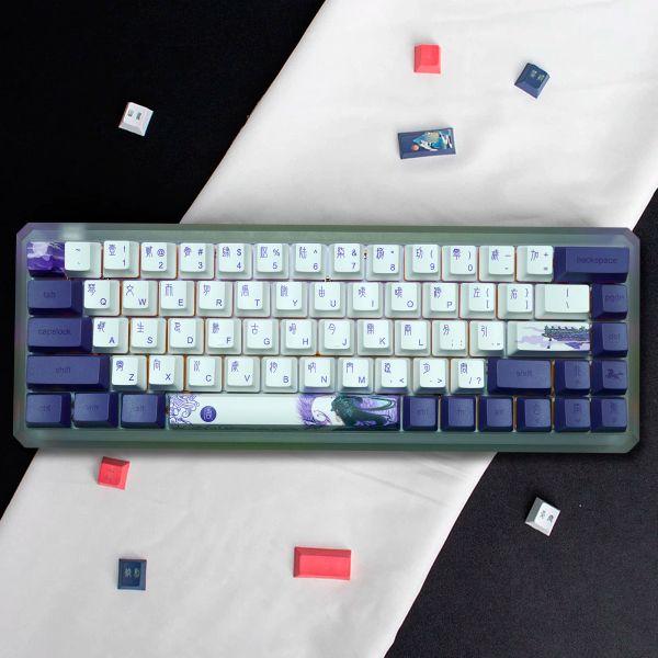 Accessoires 60 et 100% Keycaps PBT Profil OEM pour Cherry MX Clavier mécanique doubler