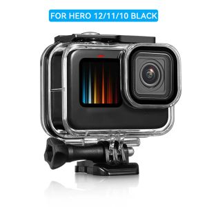 Accessoires 60m Étui imperméable pour GoPro Hero 12 11 10 9 Black Underwater Diving Housing Cover Go Pro Action Camera Protective Accessoires