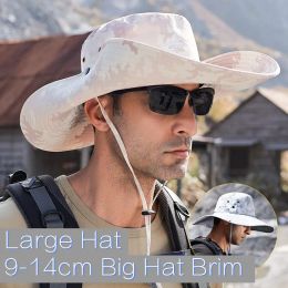Accessoires 62 cm pour hommes chapeau extérieur de pêche d'été randonnée à randonnée à grande tonnelle de bonnet protection solaire