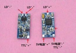 Accesorios 635 nm 650nm 808nm 980 nm Diodo Constante Constante Circuito de accionamiento de corriente TTL Modulación Unidad 5V 50300 mA