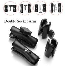 Accessoires 65 mm ou 95 mm longs longs longs à douille double pour bases à billes de 1 pouce pour le support de téléphone de moto de la caméra gopro pour le support