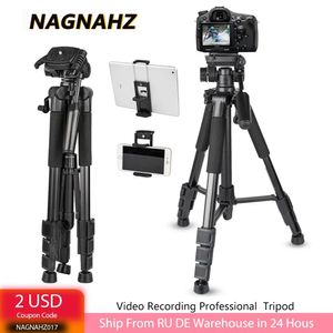 Accessoires 67in Camera Tripod Photography Professional Photography Stand avec support de téléphone Tripe de voyage portable pour canon Sony Nikon Caméras