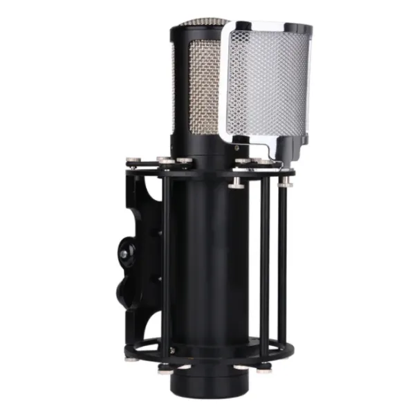 Accessoires 687 bricolage corps de Microphone avec boîtier de filtre anti-Pop cadre de coque pour partie Audio de Studio couleur noir et argent noir