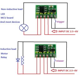 Accessoires 6A DC 3V 3.3V 3.7V 5V FlipFlop Latch Relay Module Bistable Selflocking Switch Low Puls Trigger Board voor LED -motorvergrendeling