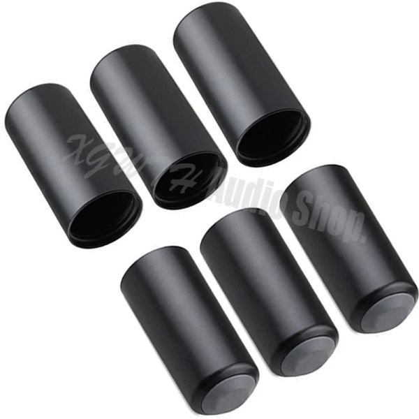 Accessoires 6pcs La batterie couvre la vis de micro sur le capuchon du capuchon de tasse de casse-tête microphone pour le système de microphone sans fil Shure PGX24 SLX24 SM 58 PGX2