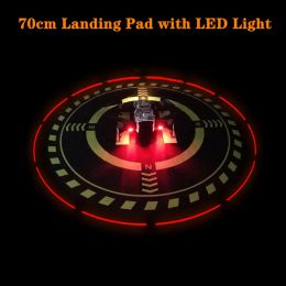 Accessoires 70 cm drone-landingsplatform met LED-licht Waterdicht opvouwbaar dubbelzijdig helikopterplatform voor DJI Mavic 3/Air 2S/ AVATA FPV/Mini 2/Mini SE