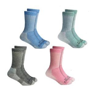 Accessoires 72% Merino Wool Kids Socks Crew Cushion Boot Sock Babys Warm Thermal Merino Wool Ski Wanding Sokken voor wandelen Moisture Wicking