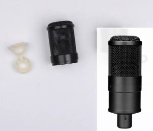 Accessoires 759 Shell de carrosserie microphone pour DIY Studio Part Audio Black and Golden Couleur
