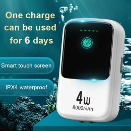 ACCESSOIRES 8000mAh Aquarium ultraquiet USB Charge Oxygène Pompe Air compresseur Réserver