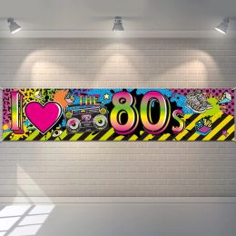 Accessoires Jaren 80 Feestdecoratie Banner I Love 80s Banners Jaren 80 Hip Hop Yard Sign Foto Achtergrond Verjaardag Feestartikelen Binnen Buiten