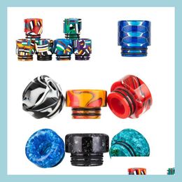 Accessoires 810 Draad Hars Drip Tip Roken Temperatuur Verandering Rook Druppelaar Epoxy Draad Boring Roestvrij Staal Voor Prince Tfv8 Drop Dhjgw