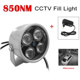 Accessoires à 90 degrés CCTV remplissage lumineux 850 nm illuminateur LED IR 4 Vision nocturne infrarouge pour AHD CVI IP Camera de sécurité
