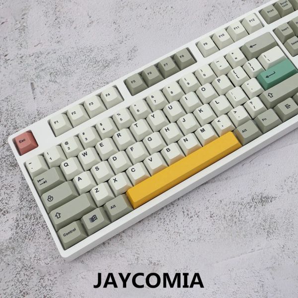 Accesorios 9009 KeyCap GMK Clon Esquema de color múltiple Perfil de cereza KeyCap 134 Teclas/Conjunto para teclado mecánico Diy PBT Dye Sub