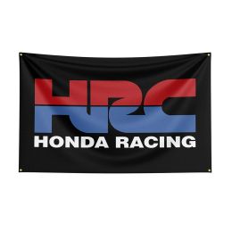 Accessoires 90x150 cm Hondas drapeau Polyester imprimé bannière de moto de course pour décor Ft drapeaux décor, drapeau décoration bannière drapeau bannière