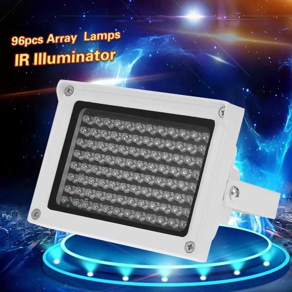 ACCESSOIRES 96 LEDS IR Illuminateur Array Lampes infrarouges Vision nocturne extérieure étanche CCTV Fil Fil pour CCTV Sécurité Caméra