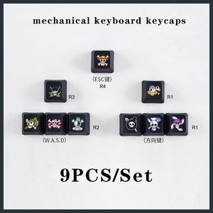 Accessoires 9PCS / Set Backlit Keycaps pour les capuchons de clavier mécanique Accessoires ACCESSOIRES DIY PBT ANIME MIGNE CUSTUME CUSTUME CHEY MX KEYCAP