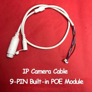 Accessoires 9pin BuiltIn Poe Module 48V tot 12V -kabel voor CCTV IP -camerabordmodule RJ45 DC voor beveiligingscamera -videobewaking