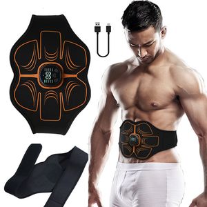 Accessoires ABS Trainer EMS Abdominale spierstimulator Elektrische toning Belt USB Oplaad Taille Belly Gewichtsverlies Home Gym Fitness Equiment 230307