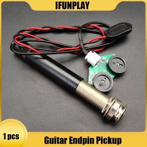 Accessoires akoestische gitaar pick -up endpin jack piëzo pick -up kit met volume toonregeling voor akoestische volksgitarra