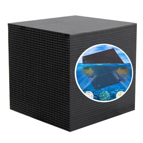 Accessoires Filtre à cube d'eau à charbon actif Matériau de filtration EcoAquarium Adsorption Impuretés Accessoires de média filtrant pour aquarium