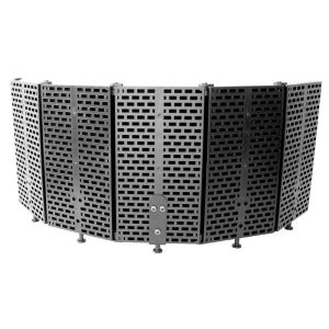 Accessoires Verstelbaar 5 Paneel Microfoon Isolatiescherm MIC Sound Absorberende schuimreflector voor elke condensormicrofoonvervanging verzending