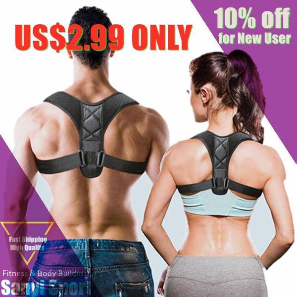 Accessoires réglable clavicule Posture correcteur hommes femmes haut du dos orthèse épaule soutien lombaire ceinture Corset Correction