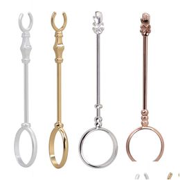 Accessoires verstelbare metalen sigarettenhouder huishouden roken elegant modepaar rookring tabakstoeslag drop levering home dhwye