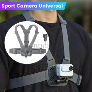 Accessoires Ajustement de la caméra sportive universelle Sangle de poitrine pour DJI Pocket 3 / Action 3 / Action 4 / Insta360 Go 3 Sangle de sangle de poitrine