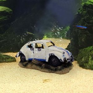 Accessoires Luchtbel Steen Beluchter voor Aquarium Fish Tank Kunstmatige 2 Stijl Auto vorm Decoratie Ornament Waterlandschap verhogen o NeverElse