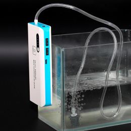 Accessoires pompe à air pêche aérateur oxygéné appâts vivants outil d'aquarium multifonction mobile oxygène rinçage pompe avec lumière