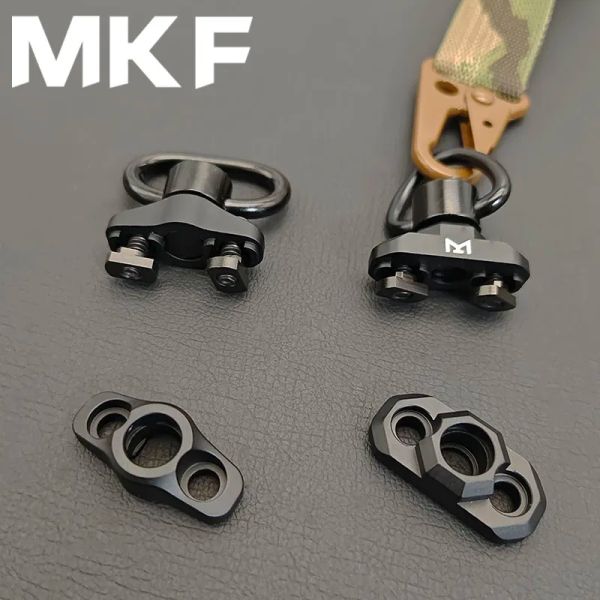 Accessoires Airsoft Metal QD Sling Sling pour Mlok System Base Swivel Swep Flease Bouton Bouton Extérieur Accessoires de chasse tactique