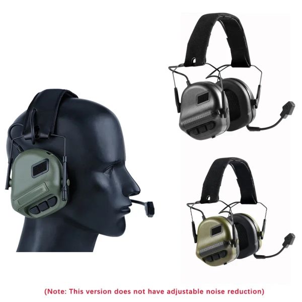 Accessoires casque tactique Airsoft, casque antibruit pliable, Microphone, casque militaire, tir, chasse, Protection des oreilles, écouteurs